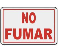 Spanish No Smoking Warning Metal Sign Tin Signs Aluminum Sign for Outdoors Use Yard Farm Fence Home Wall Decor 12x16 inch