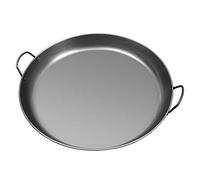 Spanish Paella Cooking Pan with Dual Handles, Cast Iron Non Stick Uncoated Frying Pan for Home Restaurant Camping Outdoor (40CM)
