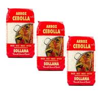 Spanish Paella Rice - Short-Grain Round Rice from Valencia, 1kg (Pack of 3)