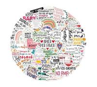 Spanish Quote Stickers - Inspirational Word Decals, Motivational Label Sheets | Vinyl Decorative Emblems, Encouragement Saying Collection, Uplifting Gift Set for Notebook Water Bottle Use