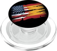 SPANISH ROOTS Half American Flag USA SPAIN PopSockets PopGrip for MagSafe