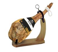 Spanish Serrano Ham Gran Reserva Whole Leg 6.5-7.5kg with Stand Made in Spain | 15+ Months Cured | Bone-In Jamon Serrano | No Additives | EU Certified (ETG) | Product of Spain by The Black Hoof UK
