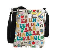 Spanish Teacher Gift Es Un Buen Dia Para Hablar Espanol Crossbody Bag Bilingual Teacher Gift, Es Un C Bag