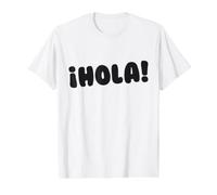 Spanish Teacher Hola! Hello Español Latina Bilingual Maestra Value Graphic T-Shirt, Men, White, L