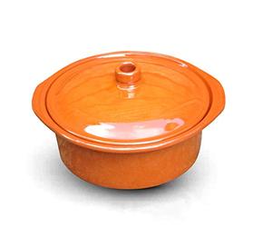 Spanish Terracotta Casserole Dish/Stew Pot/Dutch Oven - 3.5 Litre Capacity