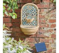 Spanish Tile Resin Water Feature With Remote Solar Panel