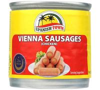 Spanish Town Chicken Vienna Sausages, 142g (Pack of 1), Ready-to-Eat, Perfect Snack for On-the-Go, Halal Certified, Convenient Canned Food, Ideal for Meals and Toppings