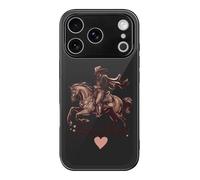 Spanish U.S. War Soldier Rider Cell Phone Case Compatible with iPhone 17/17 Air/17 Pro/17 Pro Max Glass Back Protective Shell