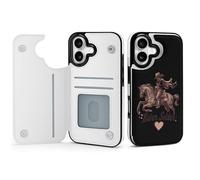 Spanish U.S. War Soldier Rider Cell Phone Flip Case Compatible with iPhone 17/17 Air/17 Pro/17 Pro Max Soft Protective Shell