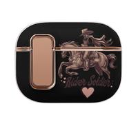 Spanish U.S. War Soldier Rider Compatible with Airpod Pro 1/2 Case PC Scratch-Resistant Drop-Proof Protective Cover with Secure Buckle