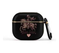 Spanish U.S. War Soldier Rider Compatible with Airpods 3 Case Hard Scratch-Resistant Drop-Proof Protective Cover with Keychain