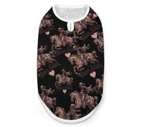 Spanish U.S. War Soldier Rider Dog Shirts Summer Pet Clothes Comfort T-Shirts Vest Sleeveless Tank Top for Cats Dogs 2XL