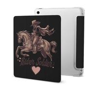 Spanish U.S. War Soldier Rider Tri-fold Tablet Case Compatible with IPAD Pro 2020 （11in）/2020 （10.2in）/2020 AIR 4 （10.9in）/Pro 2021 （11in） Soft Protective with Pen Slot