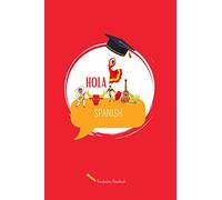 SPANISH Vocabulary Exercise Book to write in: 2-column page layout I 6x9 I A5 Format I School Exercise Book, Planner, Notebook for recording and studying words of foreign languages