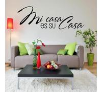 Spanish Wall Decal - Mi casa ES su Casa - Home Wall Sticker Vinyl Lettering Stickers Family Room Decoration Accessories 120x42cm