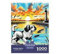 Spanish Water Dog Puzzles 1000 Pieces for Adults Beautiful Decoration Puzzle Pet Dog Colourful,Fun,Challenging And Brainteasing Adults Jigsaw Puzzle Gifts for Men70x50cm/1000pcs