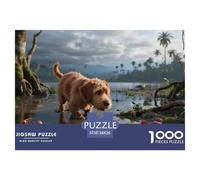 Spanish Water Dog1000 Piece Jigsaw Puzzle for Adultspet Dog Premium Box, Extra Fun Challenges, for Women/Men, 1000 - Piece Challenging Game38x26cm/1000pcs
