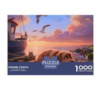 Spanish Water Dog1000 Piece Jigsaw Puzzle for Adultspet Dog Premium Box, Extra Fun, Challenging Puzzles, for Women/Men, Brain-Teasing Gift38x26cm/1000pcs