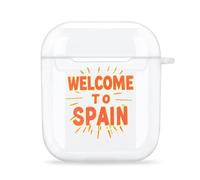 Spanish Welcome To Spain Case Cover Compatible with AirPods 1/2 TPU Transparent Shell