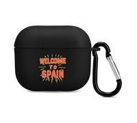 Spanish Welcome To Spain Case Cover Compatible with AirPods 3 Protective Shell with Keychain