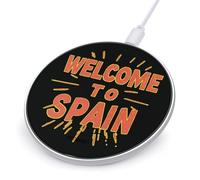 Spanish Welcome To Spain Charger Pad Station with Indicator Light