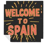Spanish Welcome To Spain Cloth Napkins Dinner Table Napkin for Party Weddings Cocktail