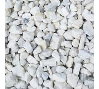 Spanish White 5-20 mm Decorative Stones Chippings Peacock Turfscape Gravels Aggregates For Driveway Paths Garden Maxi Bag 23Kg