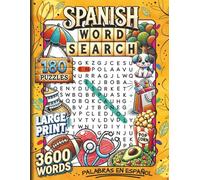 Spanish Word Search: 180 Puzzles and 3600 words.