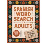 Spanish Word Search For Adults Large Print: Boost Focus With Word Find Puzzles For Teens & Seniors