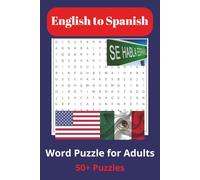 Spanish Word Search for Beginners: Word Puzzle For Adults 50+ Puzzles
