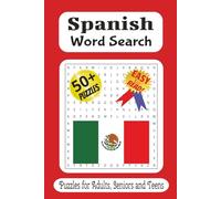 Spanish Word Search Puzzle Book: Word Searches with Easy to Read Print about Spanish and More / 6x9 inches, 110 pages / 50 plus Puzzles... Gift for Vacations, Holidays and Free Time