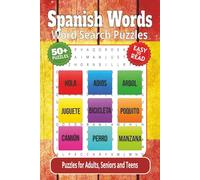Spanish Words Word Search Puzzles: Word Search Puzzles and Brain Games with Easy-to-Read Print about Words in Spanish and More | 6x9 inches, 122 pages ... Vacations, Holidays, Recovery and Relaxation