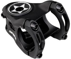 Spank Split Enduro Trail Shotpeen Anodized Bicycle Stem (48mm), Universal Fit, Cycling Stem, Mountain Bike Stem, Bar Clamp, Shotpeen Anodized Stem, CNC-optimised (Black)