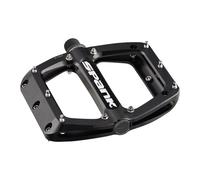 Spank Spoon 100 Pedals - Platform, Aluminum, 9/16", 100mm Wide, Black
