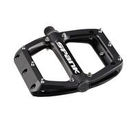 Spank Spoon 100 Pedals - Platform, Aluminum, 9/16", 100mm Wide, Black