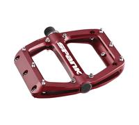 Spank Spoon 100 Pedals - Platform, Aluminum, 9/16", 100mm Wide, Red