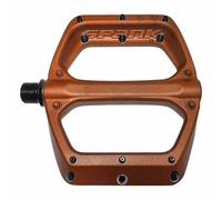 Spank Spoon DC, Platform Pedals, Body: Aluminum, Spindle: Cr-Mo, 9/16'', Orange