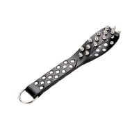 Spanking Paddle, BDSM Sexual Abuse Double Hand Clap Porn Whip for Adult Couples Games, Artificial Leather Sex Toy Suitable for Role Play Bed Bondage Sex Play, Red