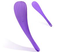 Spanking Paddle for Sex Play Rubber Shell Shaped Slapper Flexible & Durable Flirt Toy for SM Bondage Game Adult Couple for Men Women 14.17 inch/36CM (Purple)