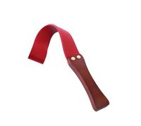 Spanking Paddle,Leather Paddle with Non-Slip Wooden Handle,Faux Leather Racket, Sex Play Whip Slut Paddle, Adult BDSM Whip,for Couples Flirt Play Fetish Cosplay(Red)