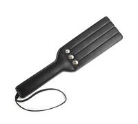 Spanking Paddle, PU Leather Paddle, Faux Leather Racket, Sex Play Whip Slut Paddle, Adult BDSM Whip,for Couples Flirt Play Fetish Cosplay (Black)