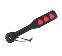 Spanking Paddle, PU Leather Paddle, Faux Leather Racket, Sex Play Whip Slut Paddle, Adult BDSM Whip,for Couples Flirt Play Fetish Cosplay (Heart-Shaped)