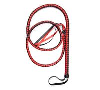 Spanking Paddle Role Cosplay Pu Leather Long Whip 2M Adult Product Sex Toys for Couples Black Red One Size
