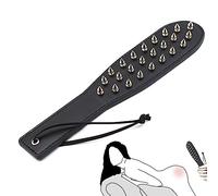 Spanking Paddle Sex with Rivets,Slut Paddle Sex Play with Single Sided Rivets,Leather Spank Paddle Whip Erotic Flogger,SM Sex Toys Couples Flirt Play Fetish Cosplay