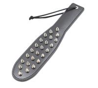 Spanking Rivet Clapper Spanking Paddles for Adults Adult BDSM Whip Spanking Paddle Sex Play Whip Slut Paddle for Couples Flirt Play Fetish Cosplay Black