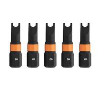 Spanner #8 Impact Driver Bit - Railer Snake Eye #8 S2 Steel 1 Inch Spanner Insert Bits (5 Pack)
