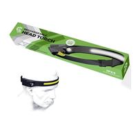 Spanner In The Works 230° LED Headlamp - Rechargeable Wide-Beam Head Torch with Motion Sensor, USB-C Charging, Waterproof & Adjustable.