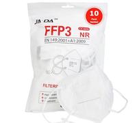 Spanner In The Works FFP3 Masks | Ventilated Dust Mask | Pack of 10 Disposable Face Masks | Filtering Facepiece Respirator | Individually Wrapped | 6 layer PPE Facemask With Valve