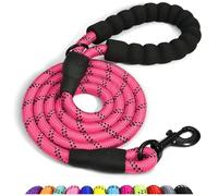 Spanner In The Works® | Pink Dog Lead For Large Dogs - Reflective Leashes, 1.5 Metre Long Lead, Thick 13mm Anti Pull Dog Leash | Comfort Handle, Very Strong 360 Swivel