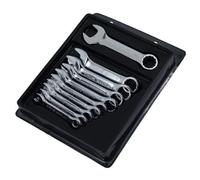 Spanner Set 10pc Stubby (Chrome Vanadium - Mirror Polished)